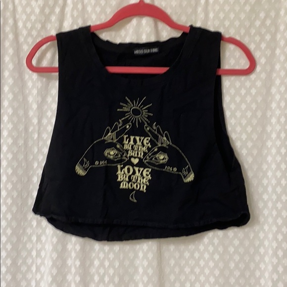 Black crop top - Picture 1 of 2